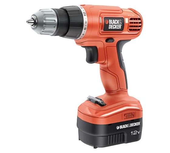 Аккумуляторная дрель-шуруповерт Black+Decker EPC12CAK 1