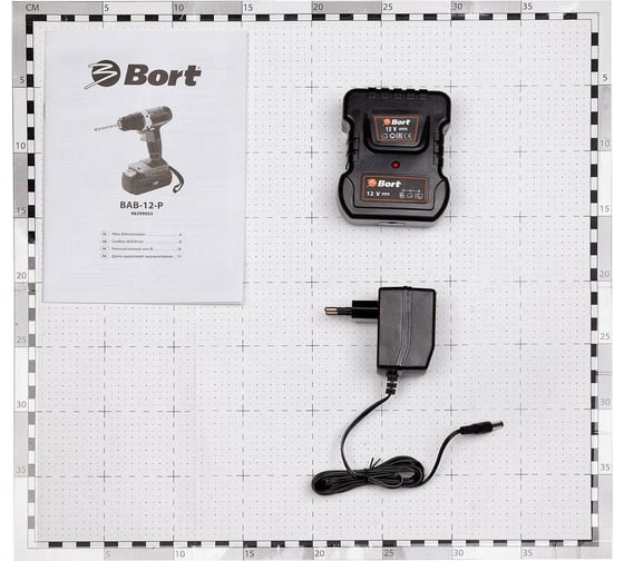 Аккумуляторная дрель-шуруповерт BORT BAB-12-P 98299953
