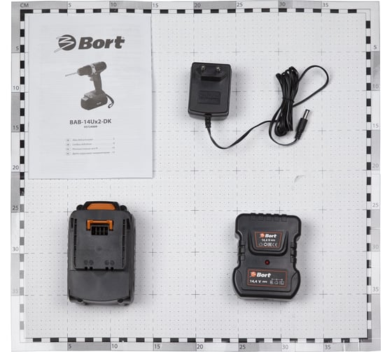 Аккумуляторная дрель-шуруповерт BORT BAB-14Ux2-DK 93724009