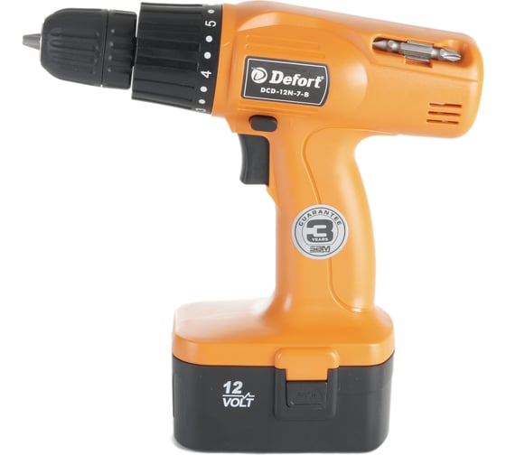 Аккумуляторная дрель-шуруповерт DEFORT DCD-12N-7-B 98299786