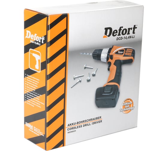 Аккумуляторная дрель-шуруповерт DEFORT DCD-14,4N-Li 98298925