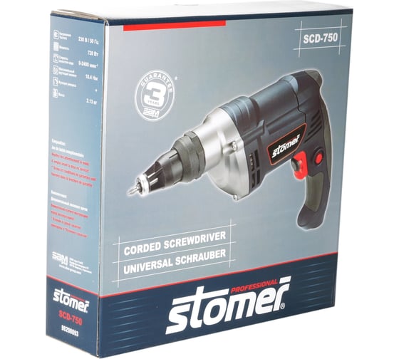 Электрический шуруповерт STOMER SCD-750 98298093