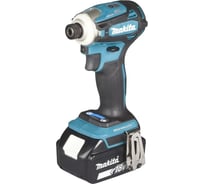 Аккумуляторный ударный бесщеточный шуруповерт Makita Т-Режим, 1/4", 180Нм, М5-М16, кейс, 2x5Ач DTD172RTJ