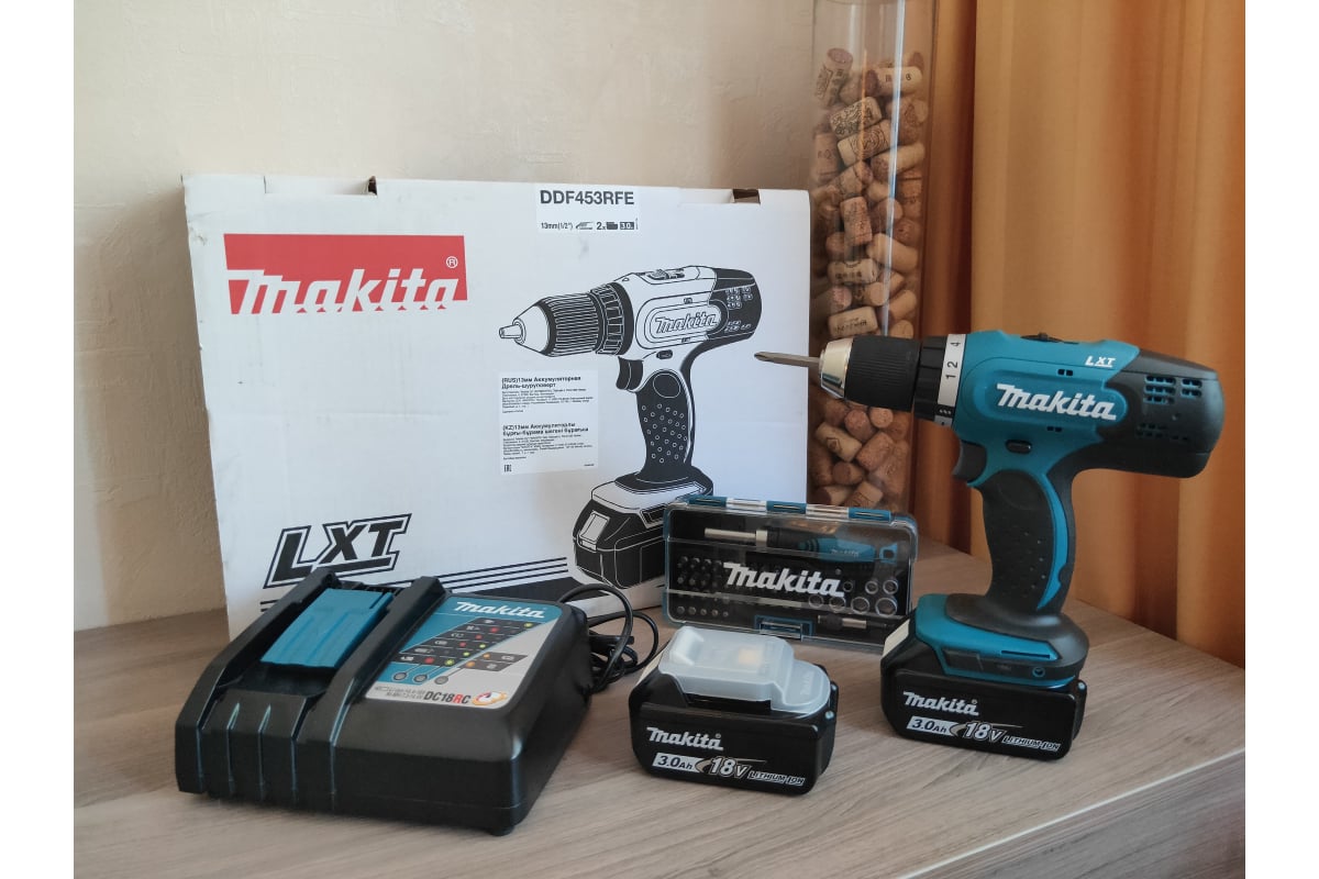  дрель-шуруповерт Makita LXT DDF453RFE - выгодная цена .