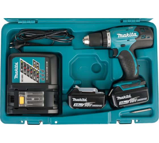 Аккумуляторная дрель-шуруповерт Makita LXT DDF453RFE - выгодная цена .