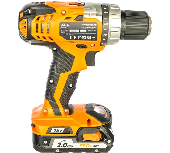 Аккумуляторная дрель AEG BS 18C LI-202C 443977