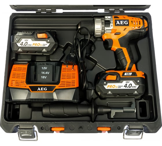 Аккумуляторная ударная дрель-шуруповерт AEG BSB 18C LI-402C 443997