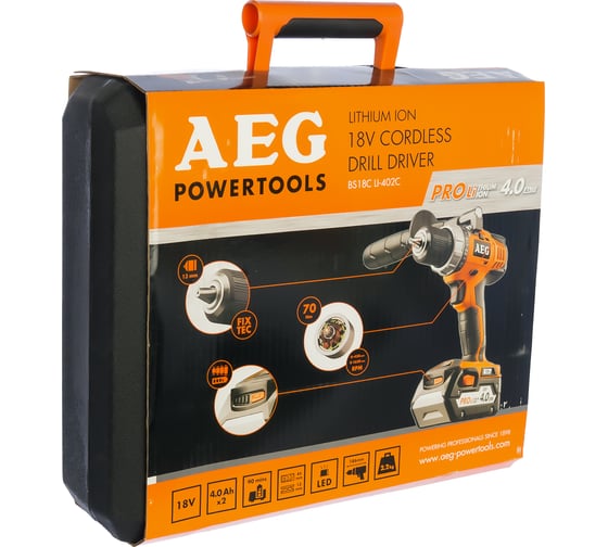 Аккумуляторная дрель AEG BS 18C LI-402C 443994