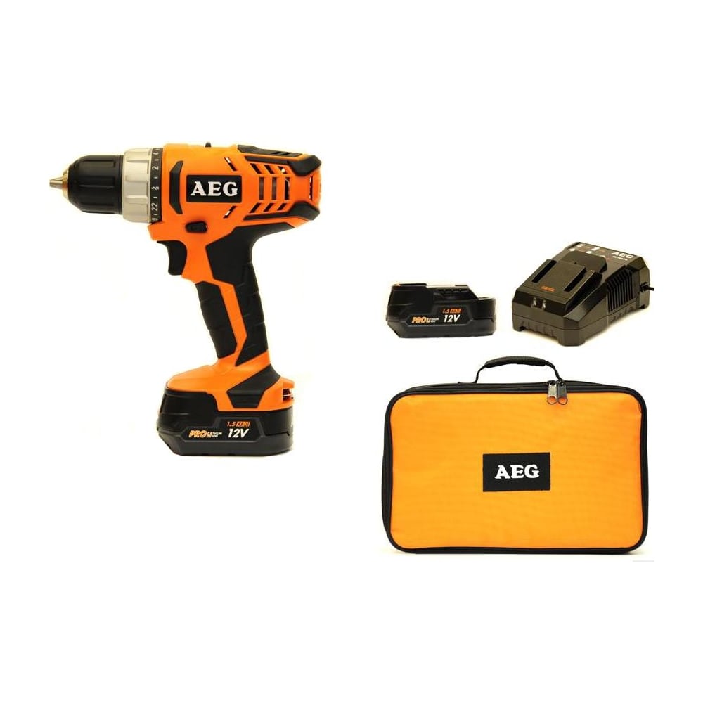 Аккумуляторная дрель AEG BS 12G2 LI-152B 446894 - выгодная цена, отзывы ...