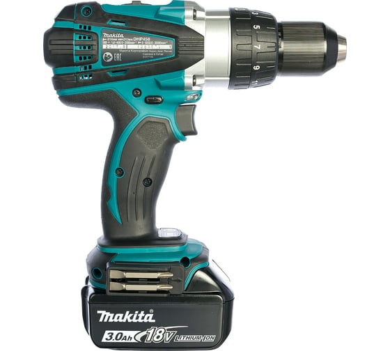 Аккумуляторная дрель-шуруповерт Makita DHP458RFE