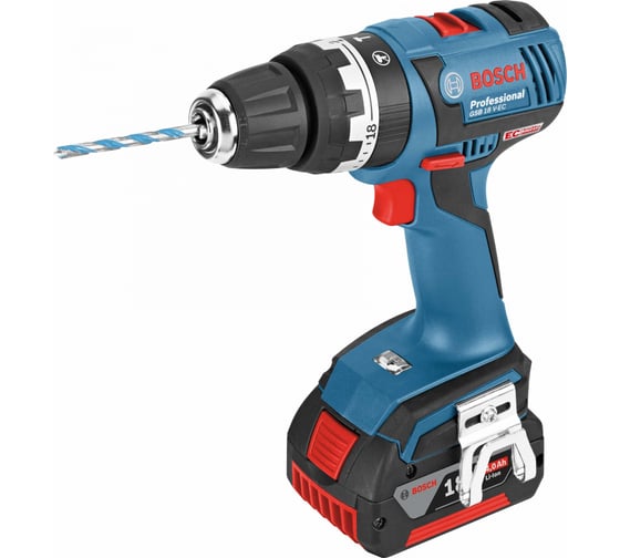Аккумуляторная ударная дрель-шуруповерт Bosch GSB 18 V-EC 0.601.9D7.100