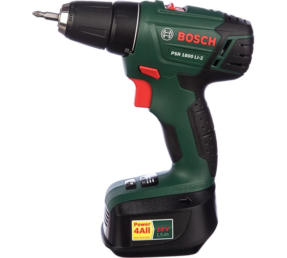 Аккумуляторная дрель-шуруповерт Bosch PSR 1800 LI-2 0.603.9A3.120
