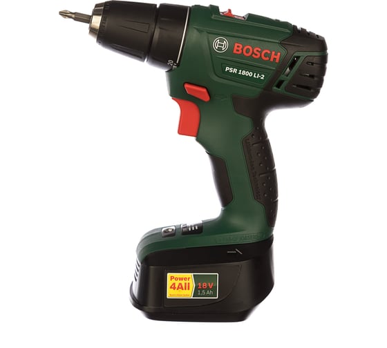 Аккумуляторная дрель-шуруповерт Bosch PSR 1800 LI-2 0.603.9A3.121