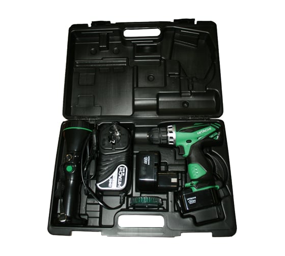 Аккумуляторный шуруповерт Hitachi DS12DVFA + фонарь