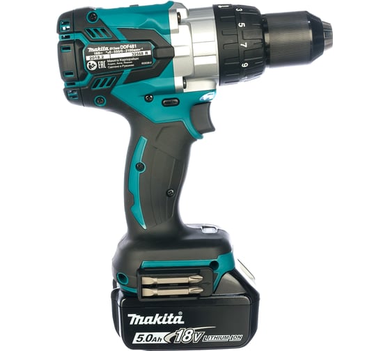 Аккумуляторная дрель-шуруповерт Makita DDF481RTE