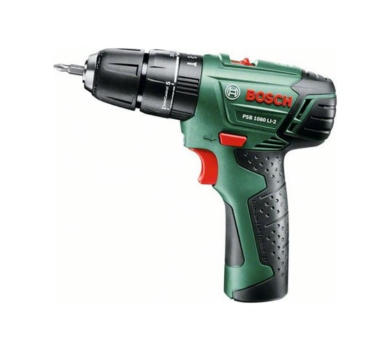 Аккумуляторная ударная дрель-шуруповерт Bosch PSB 1080 Li-2 0.603.9A4.120