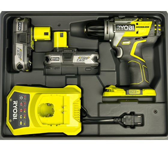 Бесщеточная дрель-шуруповерт Ryobi ONE+ R18DDBL-LL25B 5133002439