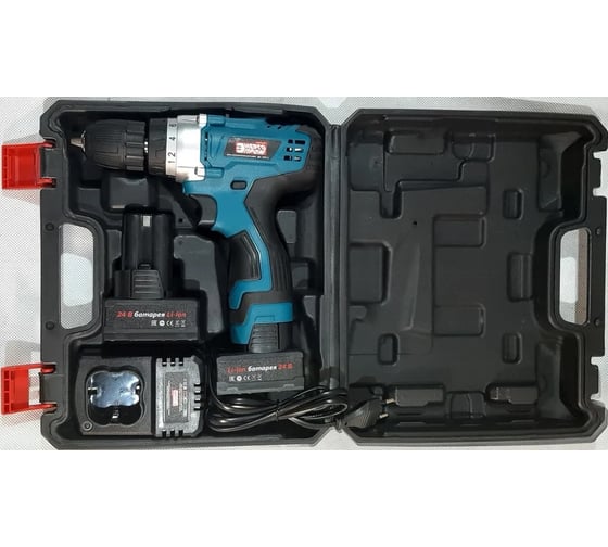 Дрель-шуруповерт ЭНЕРГОПРОМ Home Master красный квадрат ДА-24/2Li 00-00014383