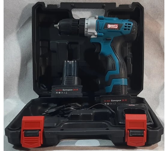 Дрель-шуруповерт ЭНЕРГОПРОМ Home Master красный квадрат ДА-24/2Li 00-00014383