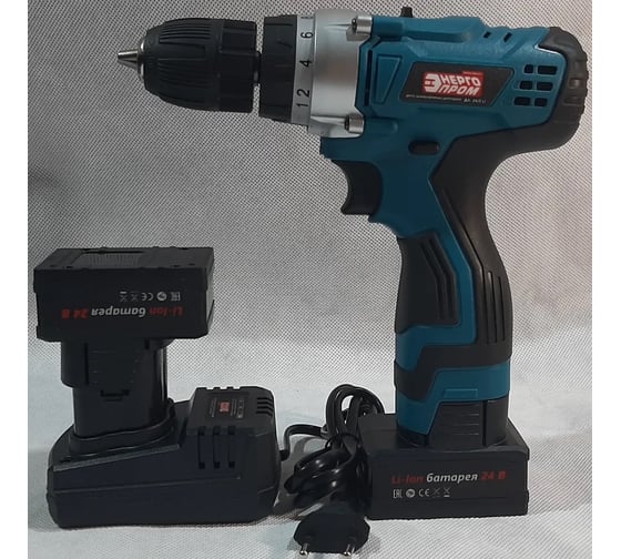 Дрель-шуруповерт ЭНЕРГОПРОМ Home Master красный квадрат ДА-24/2Li 00-00014383
