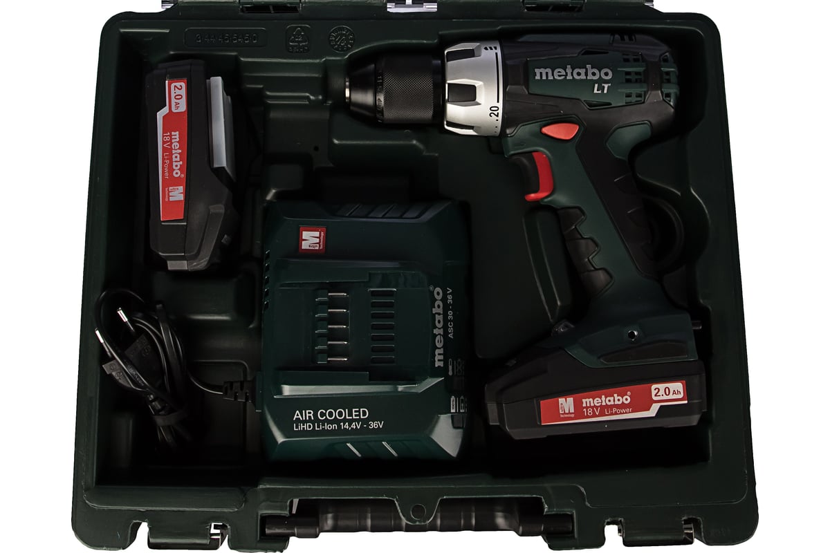Аккумуляторный винтоверт Metabo BS 18 LT Set с набором оснастки ...