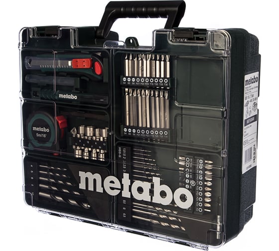 Аккумуляторный винтоверт Metabo BS 18 LT Set с набором оснастки 602102600