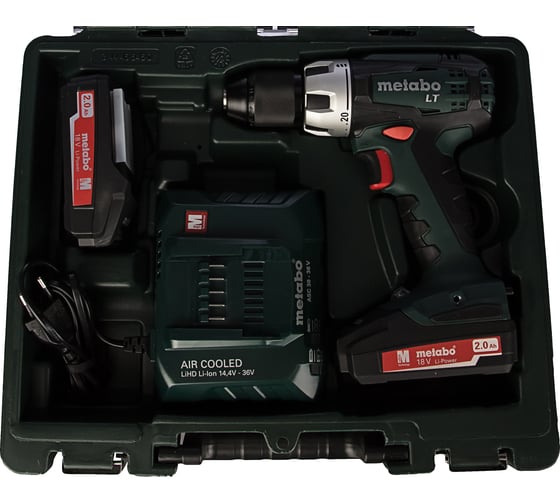 Аккумуляторный винтоверт Metabo BS 18 LT Set с набором оснастки 602102600
