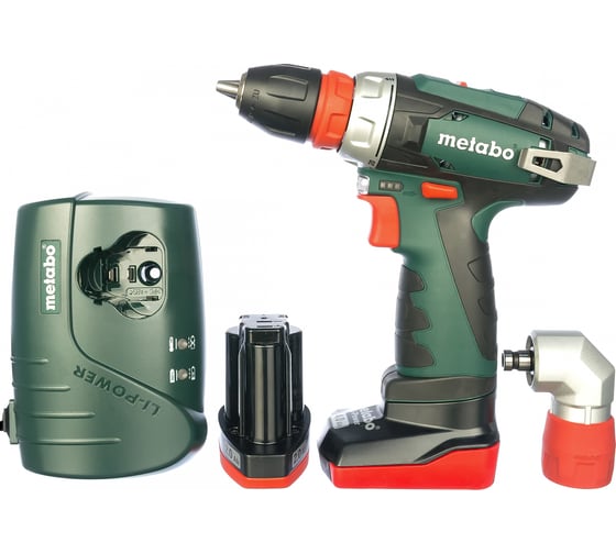 Аккумуляторный винтоверт Metabo PowerMaxx BS Quick Pro с набором оснастки 600157880