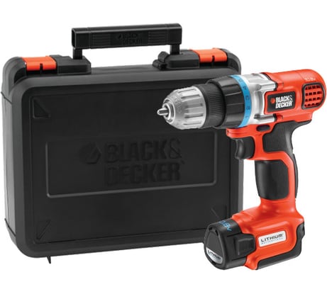Ультракомпактная аккумуляторная дрель-шуруповерт Black+Decker EGBL108K