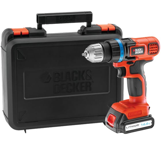 Аккумуляторная дрель-шуруповерт Black+Decker EGBL14K