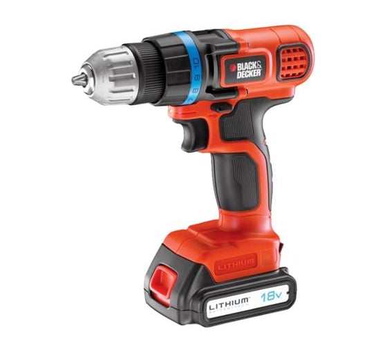 Аккумуляторная дрель-шуруповерт Black+Decker EGBL18KB