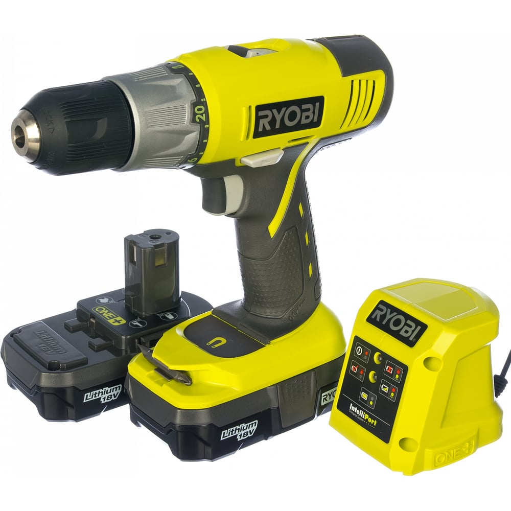 Дрель-шуруповерт RYOBI ONE+ R18DDP-LL13G 5133002211 - выгодная цена ...