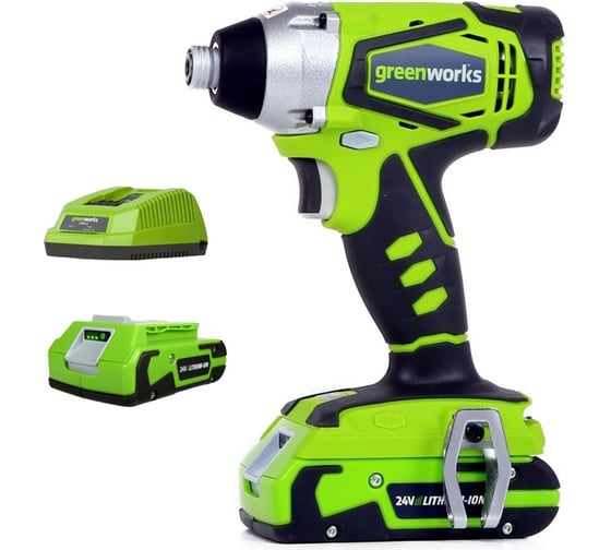Аккумуляторная импульсная отвертка Greenworks G24IDK2 32047a