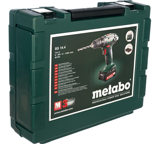 Аккумуляторная дрель-шуруповерт Metabo BS 14.4 602206540