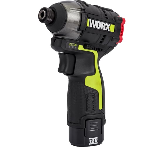 Аккумуляторный ударный бесщеточный винтоверт WORX Professional Impact 12 В, 140 Нм, 2x2Ач WU132