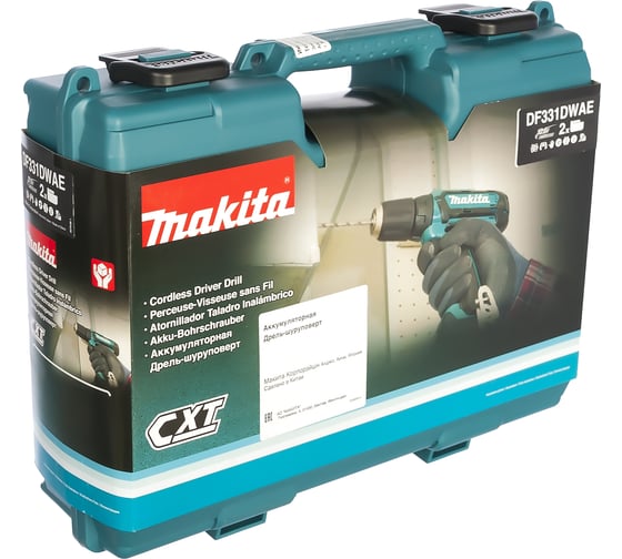 Аккумуляторная дрель-шуруповерт Makita CXT DF331DWAE