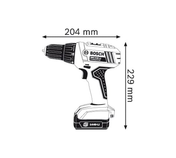 Аккумуляторная дрель-шуруповерт Bosch GSR 1440-LI 0.601.9A8.407
