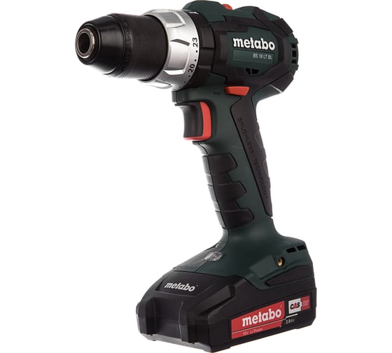 Аккумуляторная дрель-шуруповерт Metabo BS 18 LT BL 2x2.0 Ач 602325550 1