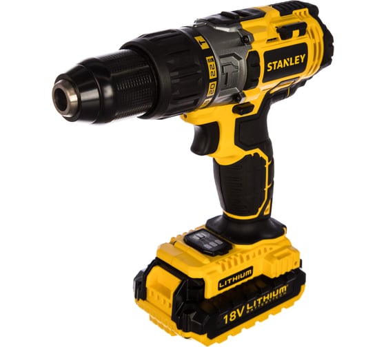 Аккумуляторная ударная дрель-шуруповерт Stanley STDC18LHBK