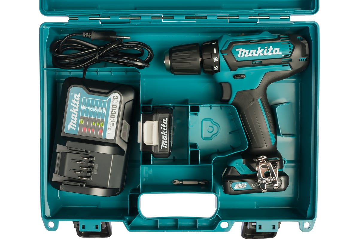 Аккумуляторная дрель-шуруповерт Makita CXT DF331DWYE - выгодная цена .