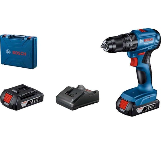 Аккумуляторная ударная дрель-шуруповерт Bosch GSB 185-LI 2 Акб 06019K3100