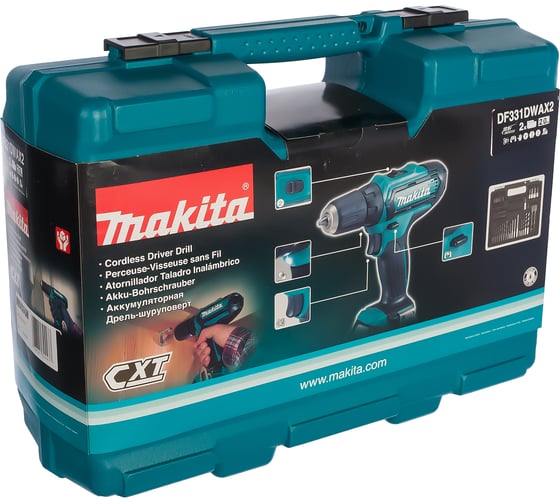 Аккумуляторная дрель-шуруповерт Makita CXT DF331DWAX2