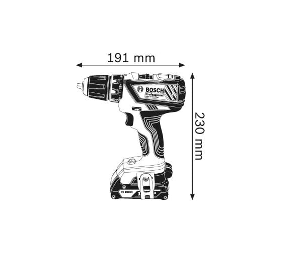 Аккумуляторная дрель-шуруповёрт Bosch GSR 18-2-LI Plus Professional Solo 0.601.9E6.102