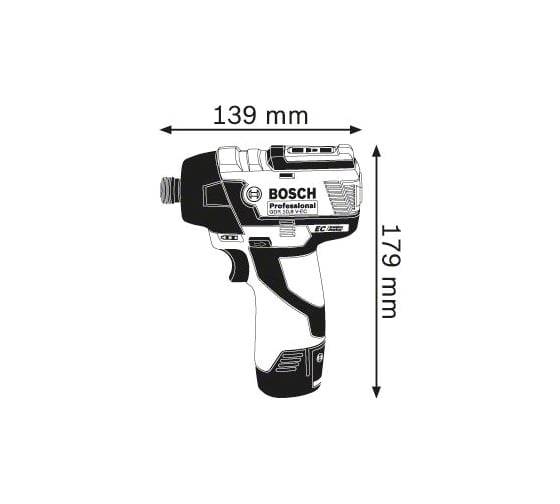 Аккумуляторный импульсный гайковерт Bosch GDR 12V-110 Solo 0.601.9E0.002