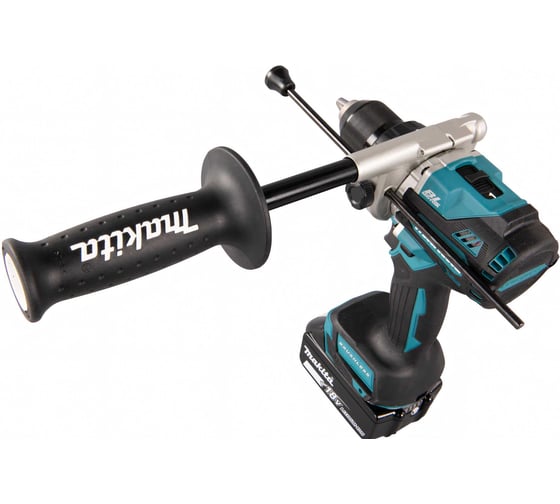 Ударная аккумуляторная дрель-шуруповерт Makita LXT BL 18 В, 13 мм, 125/65 Нм, 2x5.0 Ач, ЗУ, Makpac DHP486RTJ