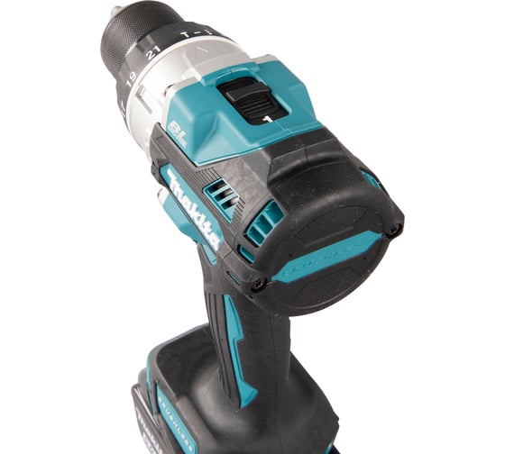 Ударная аккумуляторная дрель-шуруповерт Makita LXT BL 18 В, 13 мм, 125/65 Нм, 2x5.0 Ач, ЗУ, Makpac DHP486RTJ