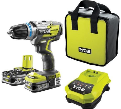 Бесщеточная ударная дрель-шуруповерт Ryobi ONE+ R18PDBL-LL25S 5133002441