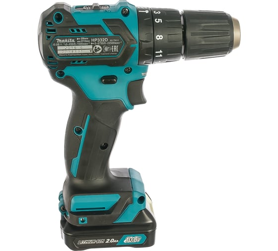 Аккумуляторная ударная дрель-шуруповерт Makita HP332DWAX1