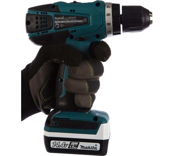 Аккумуляторная дрель-шуруповерт Makita DF347DWE