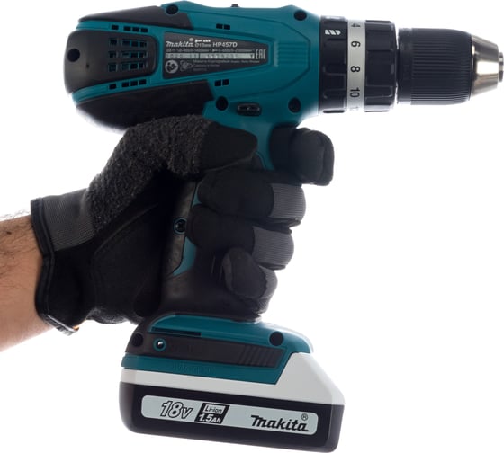 Аккумуляторная дрель-шуруповерт Makita HP457DWE